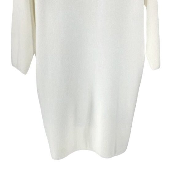 Pomander Place | NEW Winter White Vivianne Turtleneck Sweater Mini Dress Size L - Picture 9 of 9